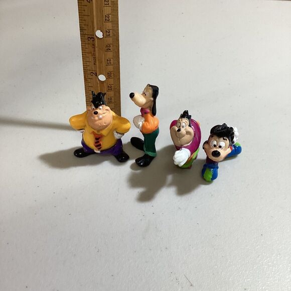 Vintage Disney PVC Figures Lot Goofy Movie Goof Troop Max Pete Goofy Petey P.J. - Picture 7 of 9